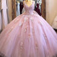 Princess Lace Scoop Debutante Gown Sweet 15 Ball Gown Quinceanera Prom Dresses,vestidos de fiesta de 15