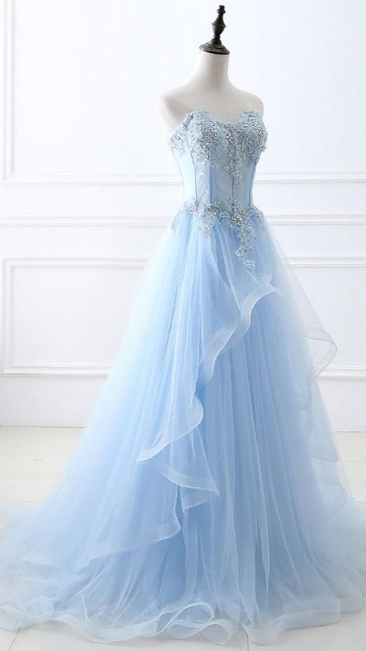 Tulle Sweetheart Prom dresses