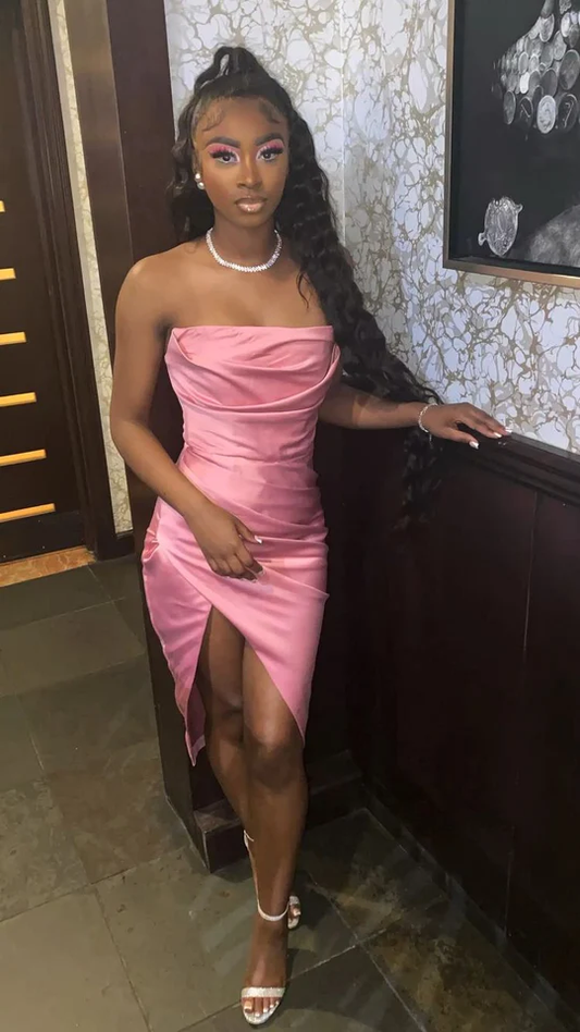 Pink 19th Birthday Dress Outfit Black Girl homecoming dress, birthday gown