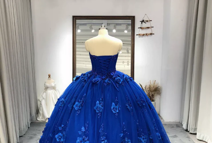 Royal Blue Quinceanera Dress Ball Gown With Appliques Sweet 16 Dress