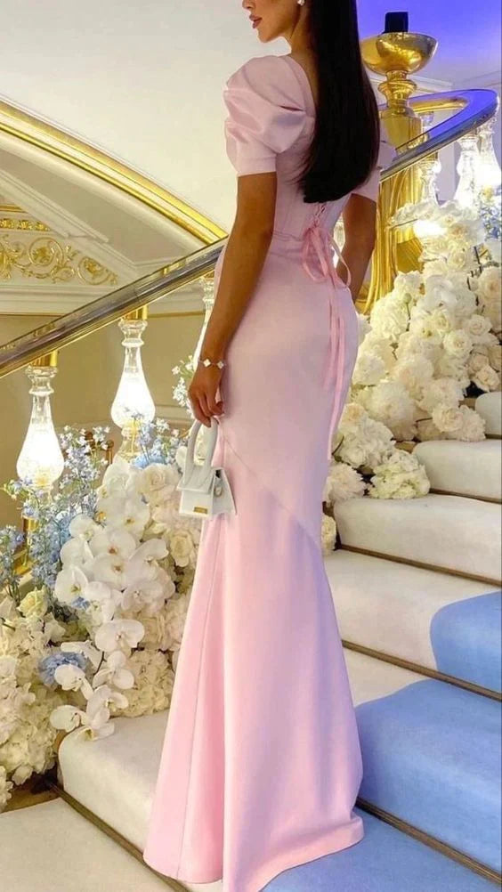 Pink Prom Dresses Women Formal Party Evening Gown